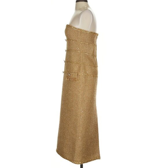 Montsand Gold Julia Dress Medium in Camel NWT - Picture 5 of 9